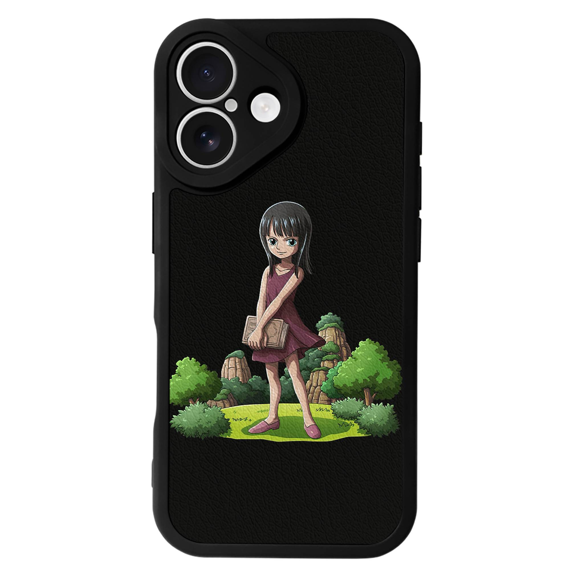 （画像用） ワンピース ニコ・ロビン ONE PIECE Nico Robin 【iPhone 16シリーズ対応】シリコンスマホケース（レザー調） 材質：シリコン